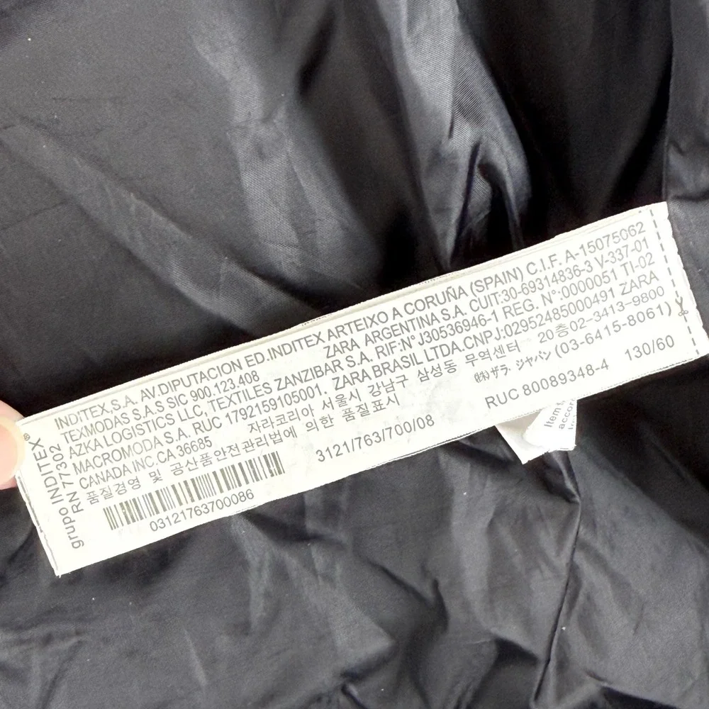 Zara Kids Brown Longline Hooded Down Puffer Coat Jacket‎ Size 8 READ